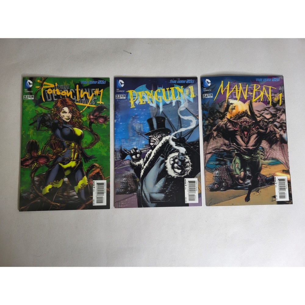 DC Comics Detective Comics The New 52 Villains Month Poison Ivy Penguin Man-Bat